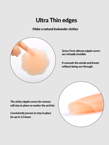 Flower <strong>Shape</strong> 10cm <strong>Nipple</strong> Covers Women Reusable Adhesive Breast Petals Seamless Soft Invisible Design OEM ODM Private Label - Product Image 5