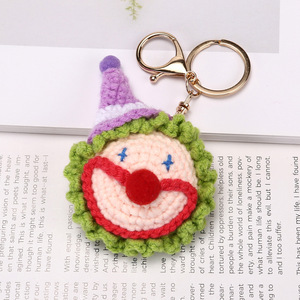 Bán Buôn Handmade Vui Màu Crochet Joker Keychain Của Phụ Nữ Hợp Thời Trang Đan Phim Hoạt Hình Túi Xách Quyến Rũ Sang Trọng Móc Khóa Đồ Chơi - Product Image 4