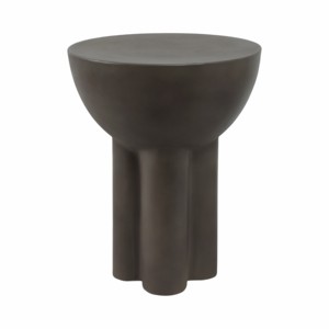 Tavolino Scultoreo in Cemento per Soggiorno o Camera da Letto, Comodino Decorativo per Piccoli Spazi, Casa e Patio - Product Image 1