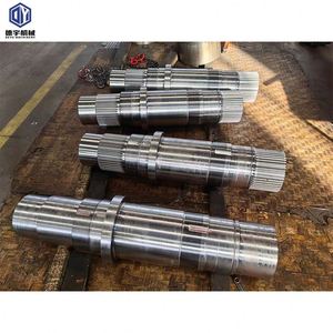 Grand arbre de transmission long cannelé en acier forgé non standard personnalisé Oem - Product Image 1