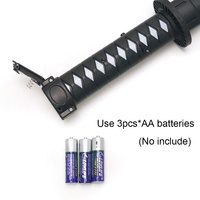 Jouet Katana LED bon marché, sabre laser à 5 lumières avec sons, épée lumineuse japonaise
