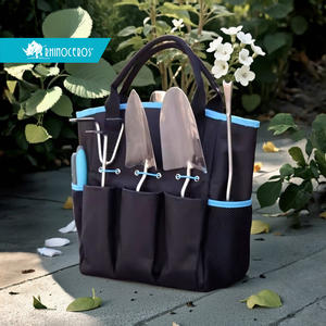 Rhinoceros, hoja de acero inoxidable de alta resistencia, mango de PP azul, cultivador, cuchara, juego de herramientas manuales de jardinería ecológica - Product Image 1