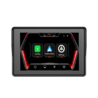 Pantalla Inalámbrica para Motocicleta F92, Impermeable IP67, Pantalla IPS HD de 5 Pulgadas, Android Auto Inalámbrico, CarPlay Portátil para Motocicleta