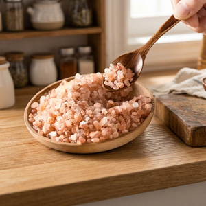 Sal Rosa del Himalaya Cruda, Sólida, Sin Refinar, Sal Cristalina Comestible para Cocinar y Sazonar, Sal Rosa Oscura del Himalaya Natural - Product Image 1