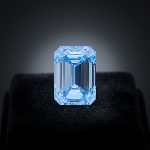 Diamante Azul Esmeralda de Corte Esmeralda, Cultivado en Laboratorio, Gema Suelta con Certificado IGI, 6.06 Quilates, para Joyería - Product Image 2