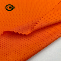 Tissu en maille à œillets respirant 92% polyester 8% élasthanne pour maillots d'entraînement de football et vêtements de sport