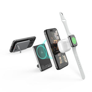 Banco de energía de carga rápida 5000mAh PD 20W Banco de energía Magsaferred súper delgado con soporte Paquete de <span class=keywords><strong>batería</strong></span> Mag inalámbrico para <span class=keywords><strong>iPhone</strong></span> - Product Image 4