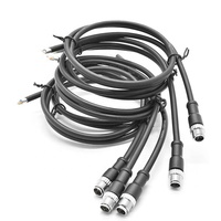 Conector Impermeable M12, Sensor de 8 Pines, Código X, PG9, Conector Hembra, Ethernet, Monitoreo de Transmisión de Señal, Adaptador Plateado