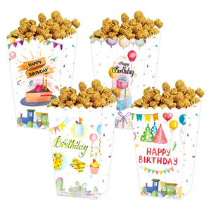 Boîte <span class=keywords><strong>à</strong></span> <span class=keywords><strong>pop</strong></span>-<span class=keywords><strong>corn</strong></span> pour fête d'anniversaire Boîte en papier écologique décorative pour joyeux anniversaire européen et américain - Product Image 1