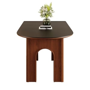 <span class=keywords><strong>Mesa</strong></span> de <span class=keywords><strong>Comedor</strong></span> de <span class=keywords><strong>Madera</strong></span> <span class=keywords><strong>Maciza</strong></span> de Estilo Francés de <span class=keywords><strong>Segunda</strong></span> <span class=keywords><strong>Mano</strong></span>, Forma Semicircular para Apartamentos Pequeños - Product Image 4