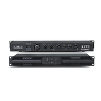 Amplificateur professionnel 1U Pure Back-end, double canal haute puissance, pour performances scéniques à basses fréquences intenses