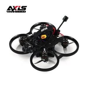 Axisflying 2024 Mini Kit de controle remoto com câmera HD de 10 km Prosumer FPV Drone com luzes LED