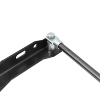 Mécanisme de levage de lit de rangement, support de charnière, ressort à gaz hydraulique, métal noir mat, revêtement en poudre, charnière de meuble moderne