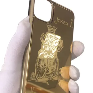 De lujo de oro de 24k de la cubierta protectora para iPhone/11/ iPhone 11 pro /iPhone 11 Pro Max personalizado iPhone de oro caso