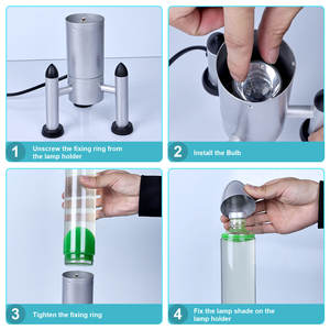 Nuova luce creativa per bambini con camera da letto a LED acqua per bambini la migliore lampada da scrivania a razzo per luce notturna vulcano - Product Image 5