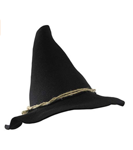 <span class=keywords><strong>Accessori</strong></span> per Costumi di <span class=keywords><strong>Halloween</strong></span> Cappello da <span class=keywords><strong>Strega</strong></span> Spaventapasseri Nero con Fascia in Corda - Product Image 1