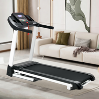 Cinta de Correr de 1.0HP con Superficie Mate Antihuellas, Fácil de Limpiar, Elegante, Duradera, Compacta, Equipo de Fitness Pequeño para el Hogar