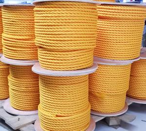 カスタマイズ可能な色6MM 8MM高張力3ストランドポリプロピレン強度パッキングロープ農業包装用 - Product Image 5