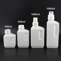 Contenants de détergent liquide de 1 litre en plastique vide de luxe personnalisés Bouteille de savon en poudre