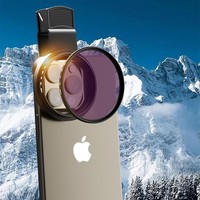 Filtre polarisant CPL 52 mm pour téléphone portable, en verre, pour éliminer les reflets, pour caméra de diffusion en direct