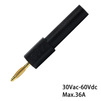 Adaptateur de connecteur audio plaqué or, prise banane femelle 4 mm vers prise banane mâle 2 mm