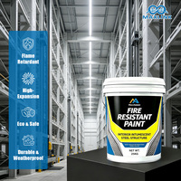 Peinture ignifuge pour structures en acier, colonnes intérieures, application facile et finition lisse, bâtiments commerciaux
