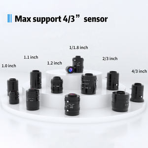 Objectif <span class=keywords><strong>FA</strong></span> fixe C-Mount haute précision 5MP 1/1.8" 8mm/12mm/25mm/50mm à installation flexible pour l'inspection industrielle par vision artificielle - Product Image 2