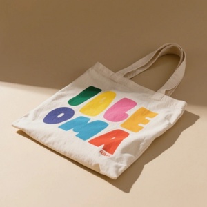 Sacs fourre-tout en sergé de coton OEM pour courses, avec logo imprimé personnalisé, couleurs sur mesure, toutes saisons, origine américaine - Product Image 2