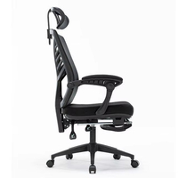 Chaise de bureau ergonomique en maille pivotante à hauteur réglable et au design moderne Offre Spéciale avec repose-pieds