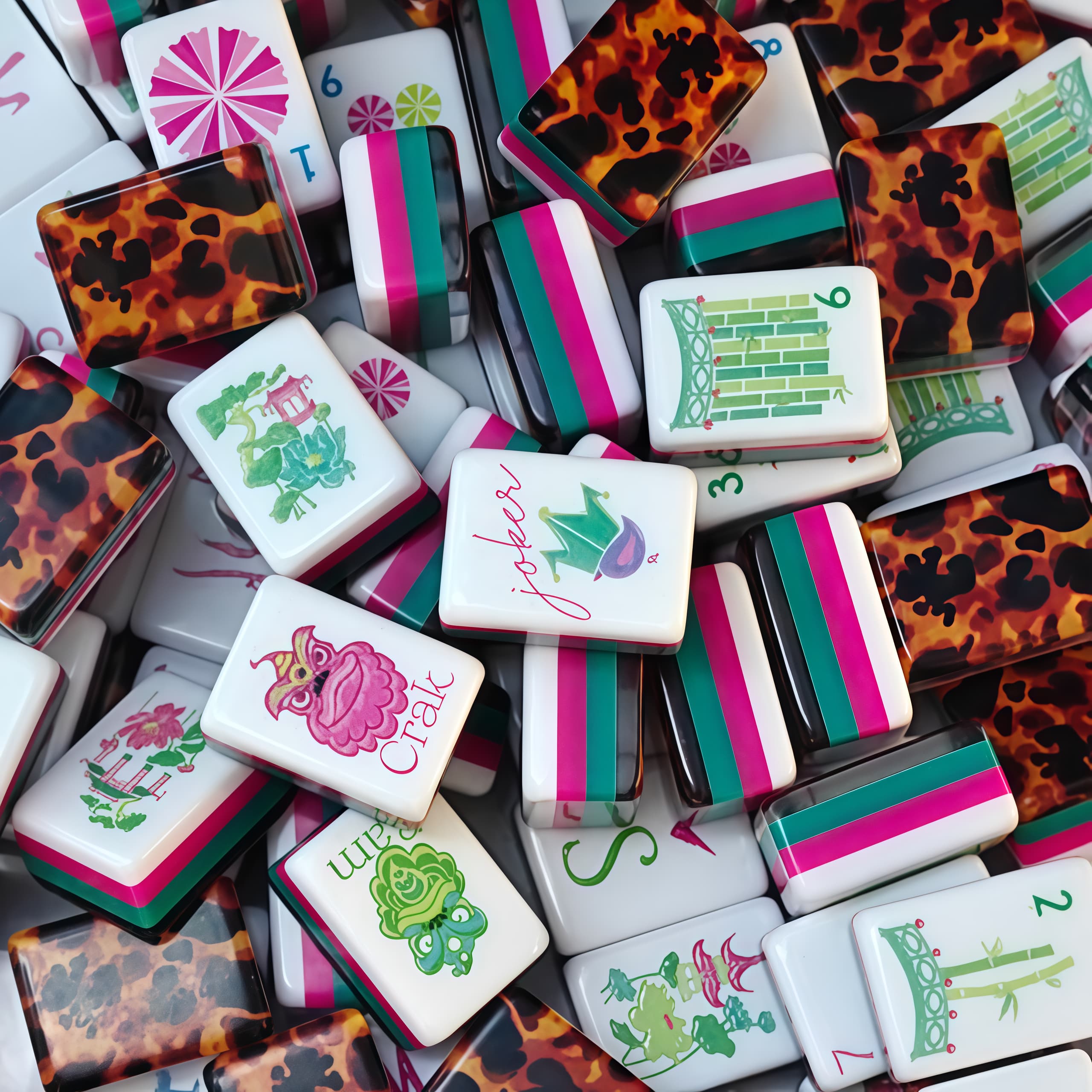 Tuiles de Mahjong Lumineuses Glow Wild