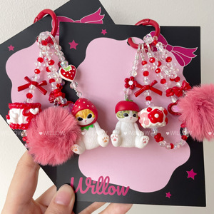 พวงกุญแจตุ๊กตาโมฟุแซนด์สุดฮิตปี 2026 น่ารัก โมฟู บีดส์ ชาร์ม อุปกรณ์เสริมโทรศัพท์มือถือขนาดเล็ก ดีไซน์สั่งทำได้ ขายส่ง - Product Image 2