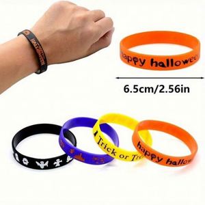 สายรัดข้อมือซิลิโคนเทศกาลแบบกำหนดเองจากจีน สายรัดข้อมือพิมพ์ลายฮาโลวีนที่เป็นมิตรกับสิ่งแวดล้อม - Product Image 2