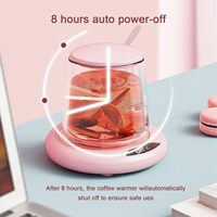 Calentador de Tazas Eléctrico Inteligente USB para Oficina y Hogar, Calentador de Tazas de Café, Té y Agua, Placa Calefactora de Bebidas para Escritorio, Calentador de Tazas de Leche