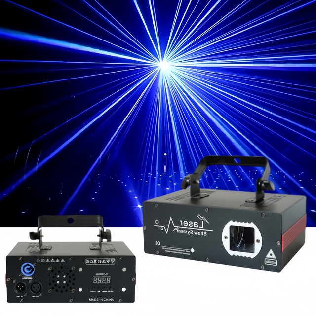 High Quality 8W RGBW Starry Sky Laser Light with DMX512 Control 10m Projection for Night Club Shows