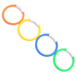 4 Pcs Anneaux de plongée en plastique coloré pour <span class=keywords><strong>piscine</strong></span> Jouets d'été Anneaux d'entraînement de plongée sous-marine pour enfants - Product Image 2