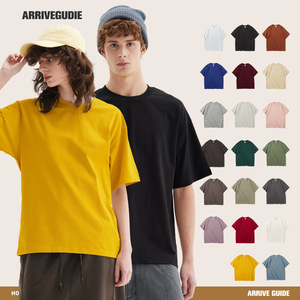 เสื้อยืดแขนสั้นผู้ชาย รุ่นซัมเมอร์ <span class=keywords><strong>AG</strong></span> 280 กรัม ผ้าฝ้ายแท้ ยูนิเซ็กส์ สีพื้น คอกลม หนานุ่ม สไตล์วินเทจ แบรนด์ดัง ทรงหลวม - Product Image 2