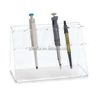 Support de seringues en plastique à 7 emplacements, étui de rangement pour flux, support de seringues en acrylique miroir doré, organisateur de seringues et injecteurs en acrylique