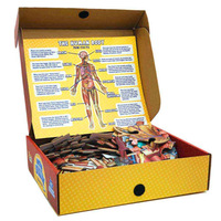 Rompecabezas de suelo del cuerpo humano ZS Doctor Livingston Jr., 100 piezas, 4 pies de altura, educativo, de papel, de ciencia médica y anatomía para niños