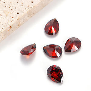 50 pezzi all'ingrosso Custom 7*10mm lucidato goccia cubica Zirconia pietre per fai da te creazione di gioielli pera gemma di moda gioielli per il corpo - Product Image 2