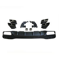 Diffuseur de pare-chocs arrière GLE63 de haute qualité avec embouts d'échappement pour Mercedes Benz GLE W166 2015-2019 Sport