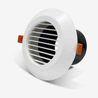 Couvercle de ventilation intérieur Système HVAC Diffuseur rond détachable en plastique ABS Persienne droite Évent d'air frais