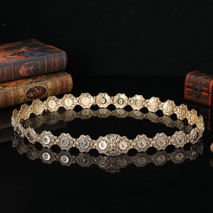 Ceinture vintage à motif de tête napoléonienne pour femmes, chaîne de taille pour mariée, longueur réglable, ceinture à <span class=keywords><strong>pièces</strong></span>, bijoux - Product Image 5