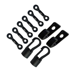Snap <b>Hook</b> Plastic Black <b>J</b> Type For Outdoor Gear Storage Rope Accessory - Product Image 5