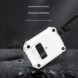 Étui pour écouteurs à ouverture automatique, résistant aux chocs, <span class=keywords><strong>coque</strong></span> de protection rigide pour écouteurs avec verrouillage sécurisé et crochet pour <span class=keywords><strong>AirPods</strong></span> <span class=keywords><strong>2</strong></span> - Product Image 5