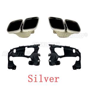 Tuyau d'échappement arrière de voiture pour Mercedes-Benz GLE53 GLE63 AMG W167 2020-2022 en acier inoxydable à quatre sorties - Product Image 3