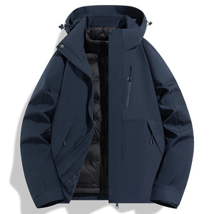 Veste pour homme de haute qualité teinte en 2025, vente directe d'usine, coupe-vent de haute qualité, softshell, imperméable, pour la randonnée en plein air - Product Image 5