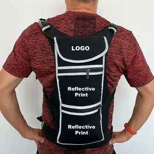 Outdoor Sports Custom Logo Design Running Hydration Backpack Vest Climbing Jogging Cycling Hiking Pack Waist Bag Running Vest