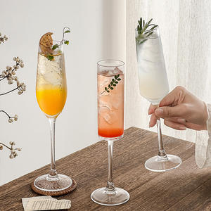 Cristaux étincelants de haute qualité de style Instagram pour flûtes et verres à cocktail, ensemble de design moderne fait à la <span class=keywords><strong>main</strong></span> - Product Image 3