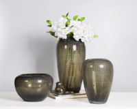 Vases pour mariage en cristal et argent, centre de table haut de gamme, grands vases de mariage uniques, en cristal et en cristal