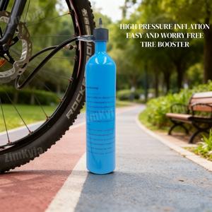 Inflador de Bicicleta de Aleación de Aluminio de 1.15L de Alto Flujo para MTB y Carretera, Herramienta de Aire, Válvula de Impulso para Neumáticos, Cilindro de Gas, Sin Cámara - Product Image 2